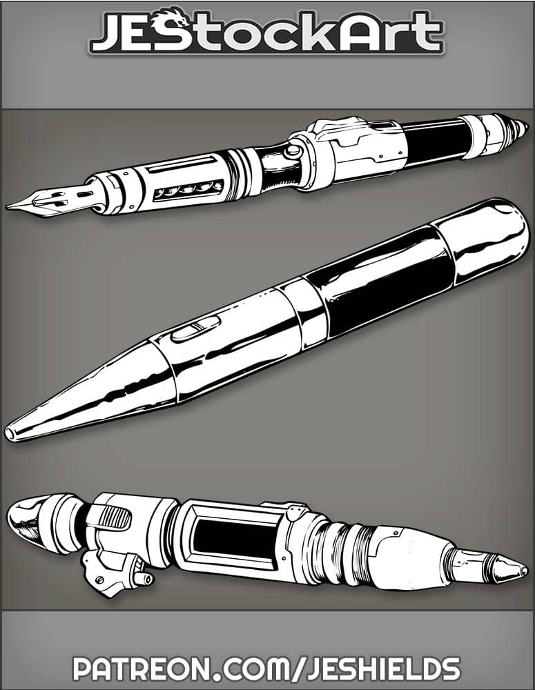 SciFi - Three Technical Pens - INB